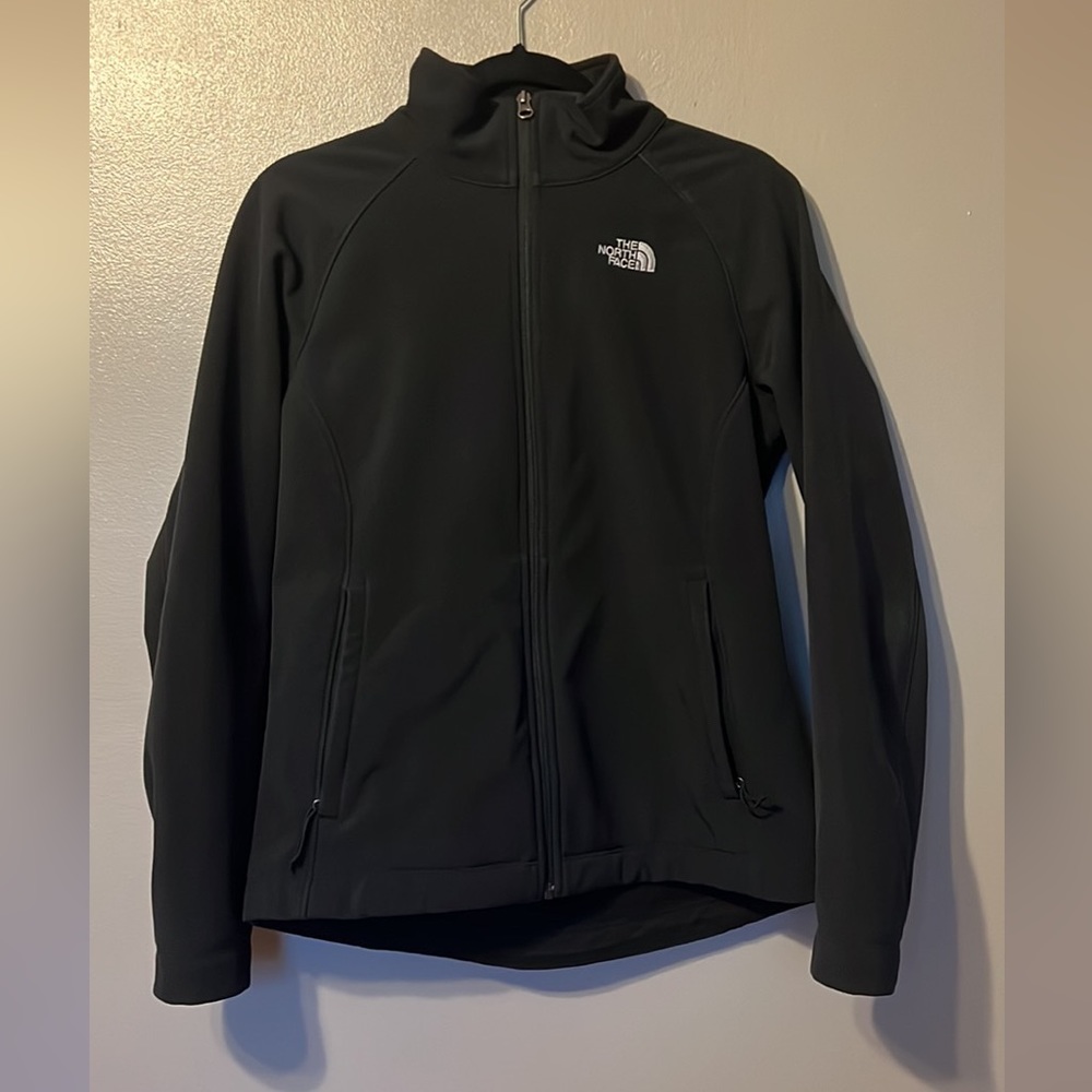 Women’s Black Softshell North Face Jacket (M)